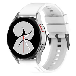 Ремінець GT для Realme Watch - білий ширина кріплення 20мм силікон Watchbands (W27-9WB39690011) - мініатюра 5