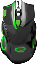 Миша Esperanza MX401 Hawk USB black green (EGM401KG)