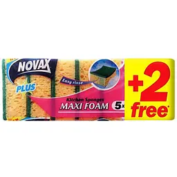 Губки кухонні NOVAX MAXI FOAM 5+2шт
