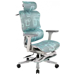 Офісне ергономічне крісло GT Racer B-528 Gray/Blue