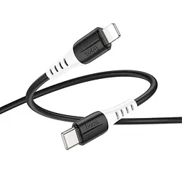 Дата кабель Hoco X82 Silicone Type-C to Lightning 20W (1m) Black - мініатюра 3