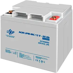 Акумулятор LogicPower AGM-MG 12V/40Ah/480Wh [3874] [125807]
