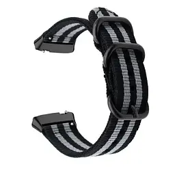 Нейлоновий ремінець Primo Traveller для годинника Xiaomi Redmi Watch 3 Active Black Grey - мініатюра 2