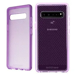 Чохол протиударний з антимікробним покриттям Tech21 Evo Check для Samsung Galaxy S10 5G SM-G977 (6.7") Orchid Purple - мініатюра 3