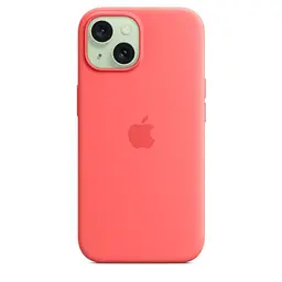 Силіконовий чохол CasePro Silicone Case with MagSafe Guava для iPhone 15 - мініатюра 4
