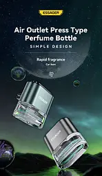 Авто освіжувач повітря для машини Essager Car air outlet press type perfume bottle - мініатюра 4