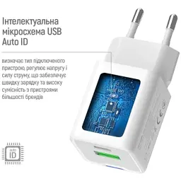 Зарядний пристрій ColorWay USB-C PD20W + 1xUSB QC4.0 white (CW-CHS062PD-WT) - мініатюра 9