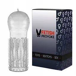 Насадка на пеніс Fetish Provoke Clear Power N02, 11 см (прозорий) - мініатюра 2