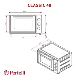 Електропіч Perfelli CLASSIC 48 IVORY - мініатюра 12
