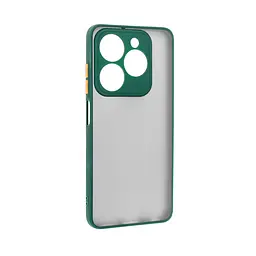 Чехол-накладка для TECNO Spark 20C (BG7n)/20 (KJ5n), Frosted Matte, зеленый, противоударный чехол с защитой всего корпуса, термополиуретан TPU + поликарбонат PC, ArmorStandart (ARM73583)