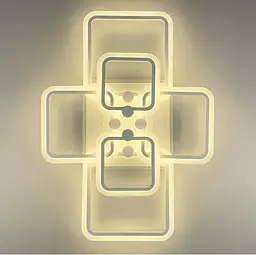 Світлодіона LED люстра на 2+2+2 ріжки квадратної форми Line.F RGB підсвітка є - мініатюра 4