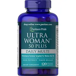 Амінокислота Puritan's Pride Ultra Woman 50 Plus, 120 каплет vit0003970