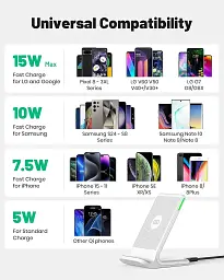 Швидка бездротова зарядка INIU 15W Qi для смартфонів iPhone та Samsung - мініатюра 5