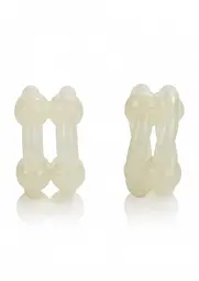 Ерекційні кільця Island Rings Double Stacker (світиться у темряві) California Exotic Novelties 12740 98650 - мініатюра 4