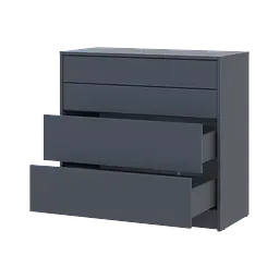 Комод Doros Дейл Графіт 4Ш 90х41х85 (41516236) - мініатюра 2