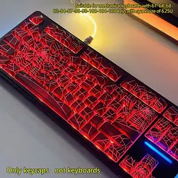 Набір кейкапів Spider Web PBT Cherry Profile 130 клавіш, Чорний - мініатюра 5