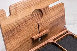 Дерев'яний органайзер для гаджета ecoWalnut 300x231x210 мм - мініатюра 3