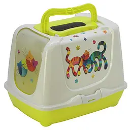 Moderna Trendy Cat Friends Forever закритий туалет для котів з фільтром та лимонним совком 50х39х37 см