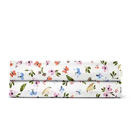 Дитяче простирадло Cosas Birds 110х160 біле (BirdsMushrooms_110x160)