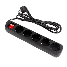 Мережевий фільтр-подовжувач ColorWay CW-PSEA52BK (5р-2м) Black - мініатюра 3