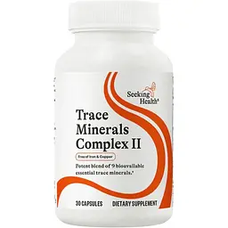 Комплекс мікроелементів без заліза та міді Seeking Health Trace Minerals Complex II Iron&Copper Free 30 вегетаріанських капсул - мініатюра 2