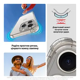 Прозрачный чехол для Nothing Phone (3a) с защитой камеры и усиленными бортами, тонкий, силиконовый, бесцветный, ударопрочный, противоударный бампер с закрытой камерой, ArmorStandart (ARM85468) - мініатюра 5