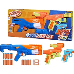 Набір з 3-х іграшкових бластерів Hasbro Nerf N Series Gear Up Pack (F8633) - мініатюра 3