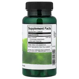 Цимицифуга Black Cohosh 540 mg Full Spectrum, 60 капсул Swanson vit0004307 - мініатюра 2