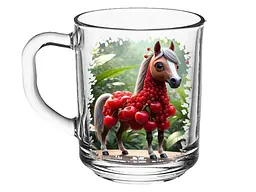 Чашка FARGLASS 320мл Herbata Кiнь-вишня