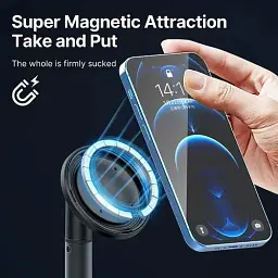Тримач для телефона Ulanzi Vijim Magnetic Desk iPhone Stand UV-2908 HP002 Black - мініатюра 9