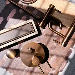 Душовий канал Rea Neox 80 см brushed copper REA-G4899 - мініатюра 7