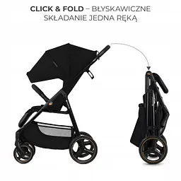 Прогулянкова коляска Kinderkraft Trig 3 Black - мініатюра 6