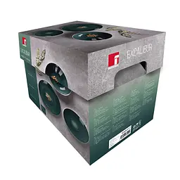 Столовий сервіз Bergner Excalibur Green, 12 предметів (BG-10243-GR) - мініатюра 5