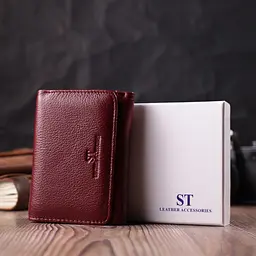 Жіночий шкіряний гаманець ST Leather 11,3х8,5х3 см acs0028443 - мініатюра 8
