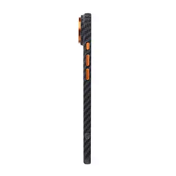 Карбоновый чехол для Apple iPhone 17 Air, LikeCarbon2 SE MagCase, черный, тонкий защитный чехол-панель из поликарбоната с магнитами N52, MagSafe, противоударный, совместим с беспроводной зарядкой, приподнятые края для защиты камеры, ArmorStandart (ARM89155) - мініатюра 6