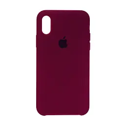 Силиконовый противоударный чехол-накладка для Apple iPhone X/XS, панель с защитой всего корпуса, софт-тач, marsala, ArmorStandart (ARM56946)
