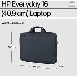 Сумка для ноутбука HP HP, Everyday, 16", поліестер, темно-сірий (A08JTAA) - мініатюра 7