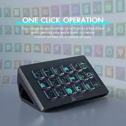 Стрім-консоль AJAZZ AKP153 / 15 клавіш / TFT-дисплей / Підтримка OBS та макросів / Black - мініатюра 6