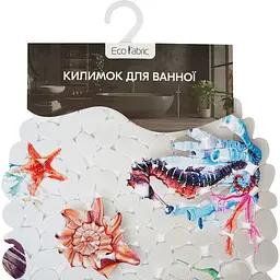 Килимок для ванної Eco Fabric Камінці 66х38 см фото-прінт Морське дно (6638-005) - мініатюра 6