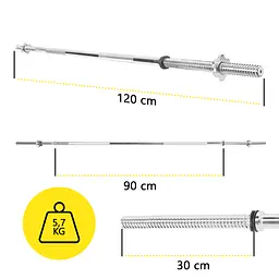 Гриф для штанги прямий Cornix 150 см 25 мм XR-0411 - мініатюра 9