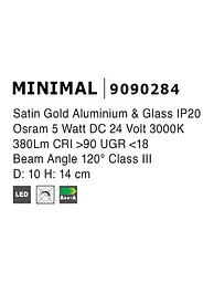 Магнітний світильник Nova Luce MINIMAL 9090284 - мініатюра 3