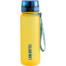 Пляшка для води UZspace I.AM.BOTTLE Наповнюю Україною, 800 мл, жовтий (3053) - мініатюра 2