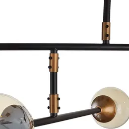 Люстра Brille молекула в спальнюдю E27 60W BK (BL-906C/4) - мініатюра 3