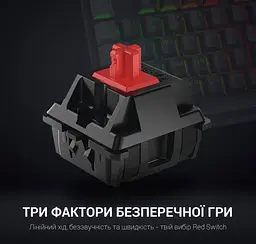 Клавіатура ігрова механічна GamePro GPMK-105 Black USB Red Switch - мініатюра 10
