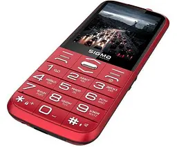 Телефон Sigma Comfort 50 Grace для літніх людей червоний (4827798121825) - мініатюра 2