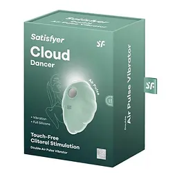 Вакуумний стимулятор клітора з вібрацією Satisfyer Cloud Dancer м'ятний - мініатюра 6