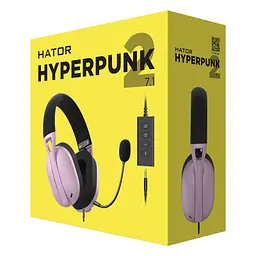 Навушники Hator Hyperpunk 2 USB 7.1 Black/Lilac (HTA-849) - мініатюра 6