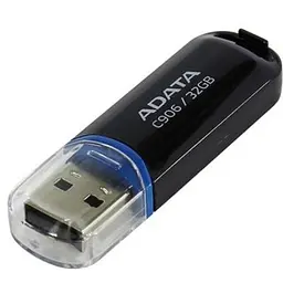 USB флеш накопичувач ADATA 32GB C906 Black USB 2.0 (AC906-32G-RBK) - мініатюра 2