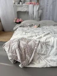 Плед-покривало COLORFUL HOME Forest муслінове молочне 210х250 см