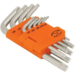 Набір ключів Truper Torx в пластиковій касеті 9 шт. (TORX-9) - мініатюра 2